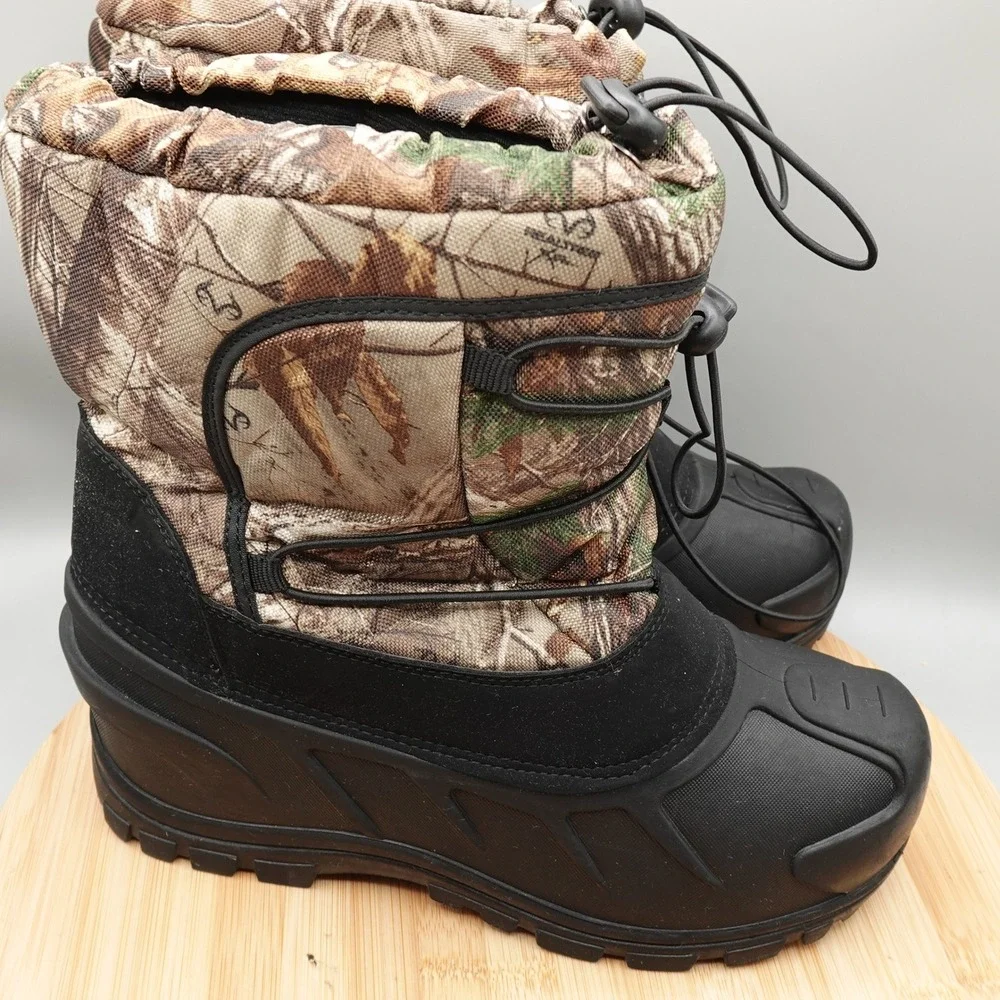 Itasca Boots Kids 6 Brown Camo Realtree Snow Boots Winter Outdoors 8001693 Flaw